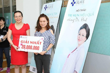 Điều trị mụn Dr Huệ đồng hành cùng sinh viên
